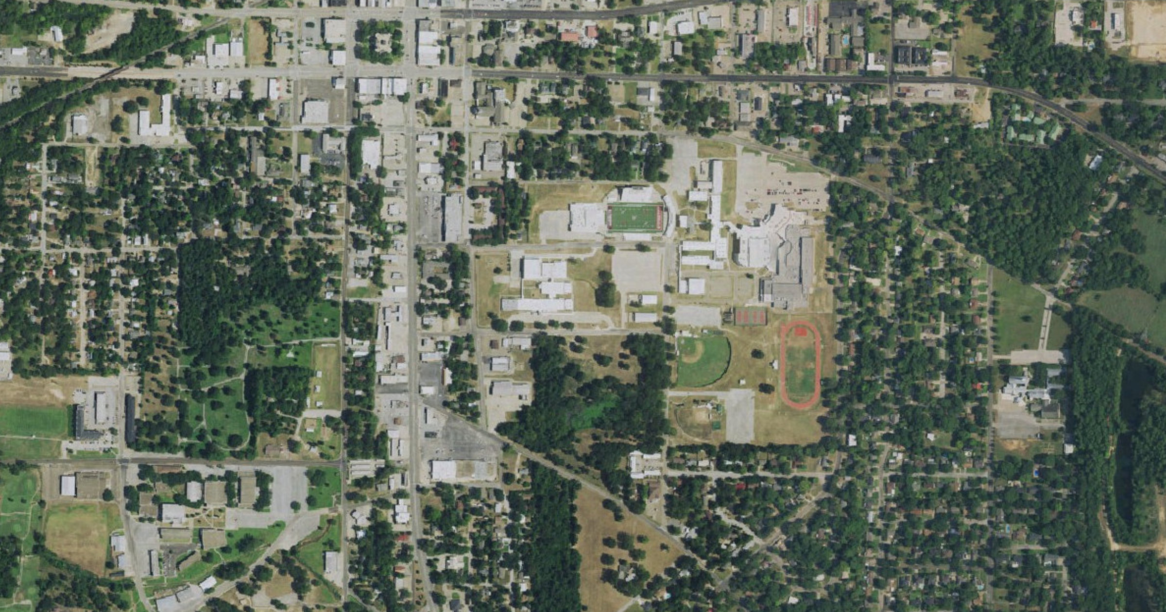 Aerial view of the Athens data center site in Athens, TX