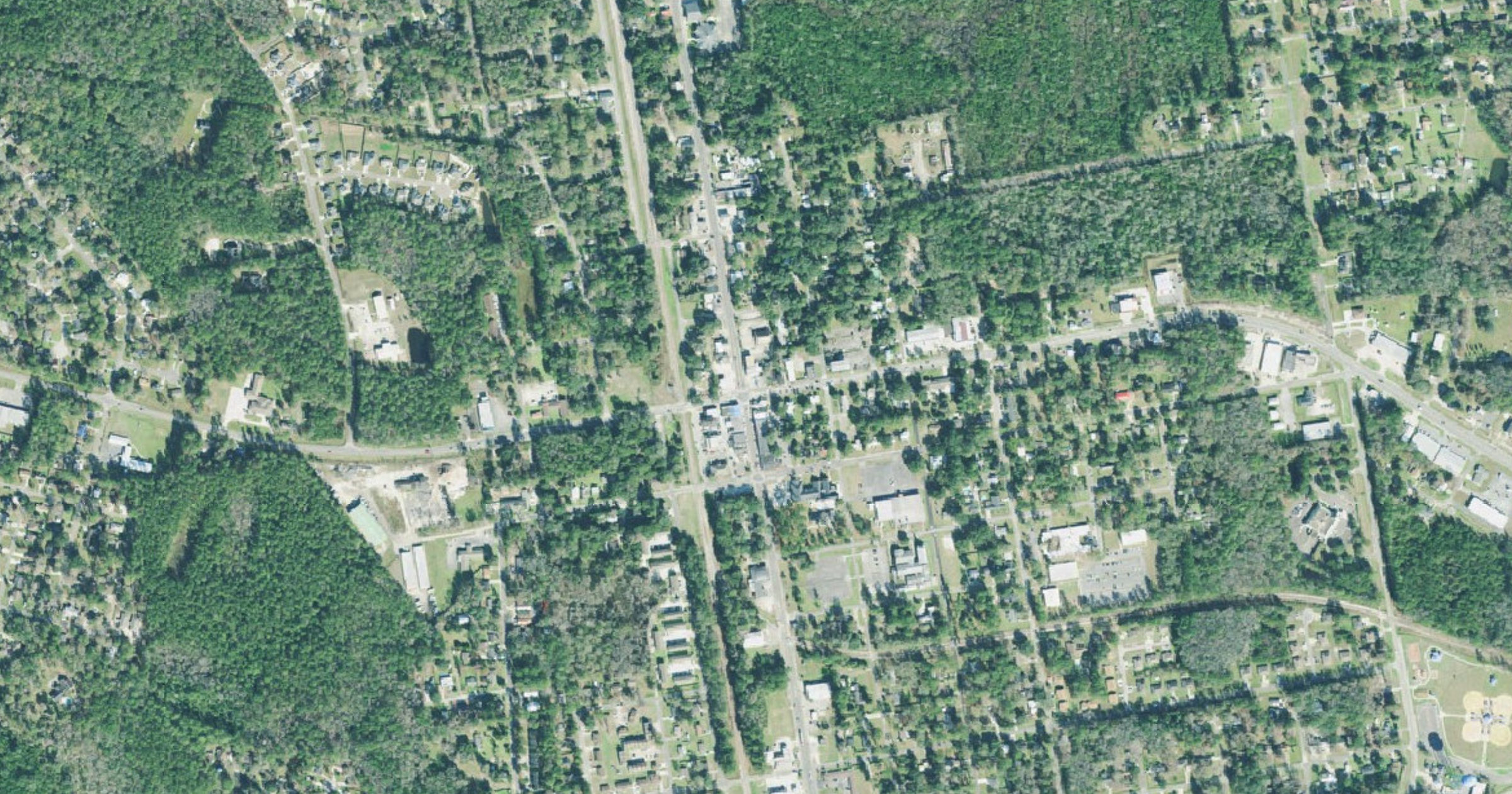 Aerial view of the Data center in Kingsland site in Kingsland, GA