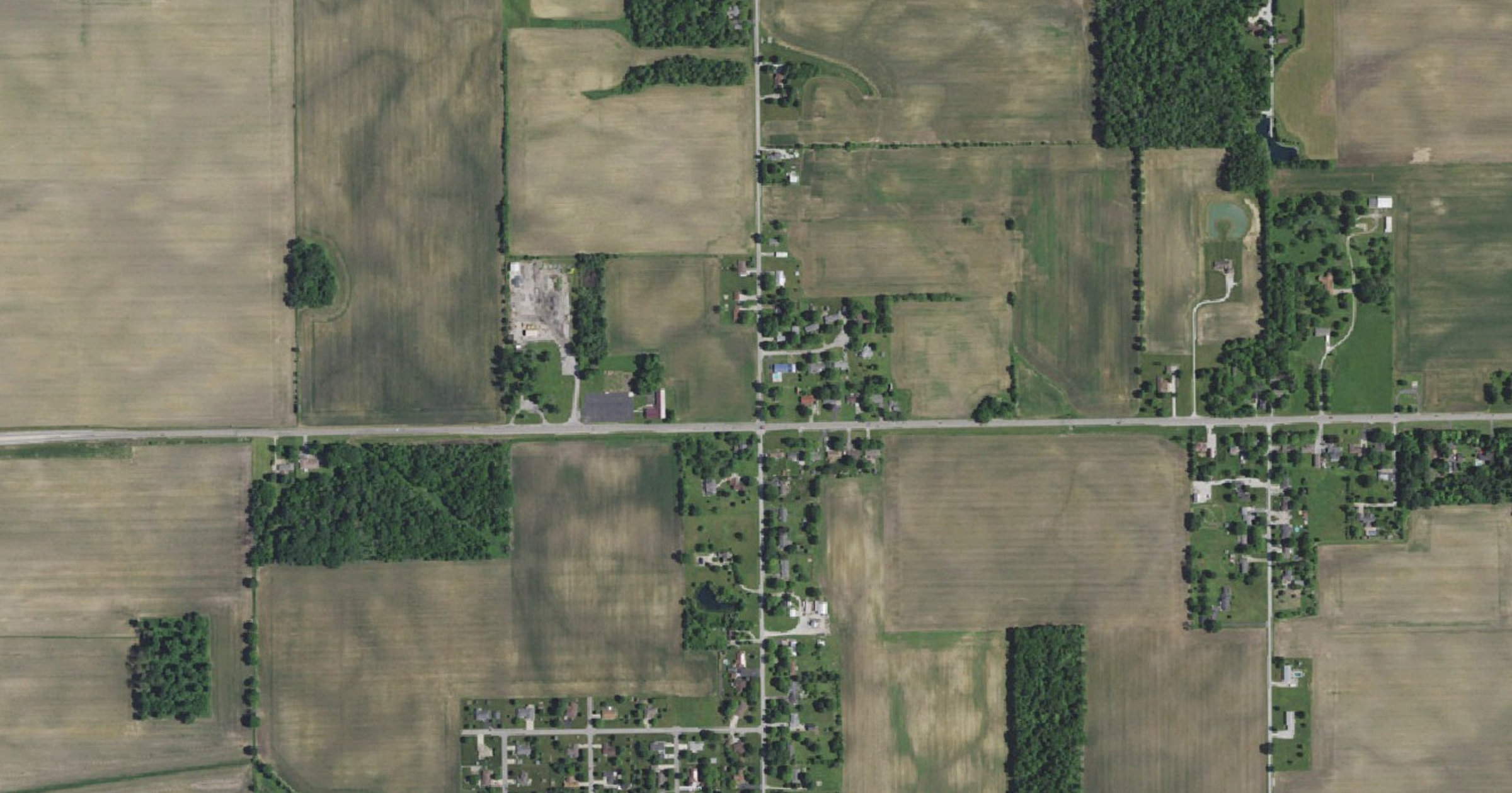 Aerial view of the Digital Realty Kokomo data center campus (Industrial Park North) site in Kokomo, IN