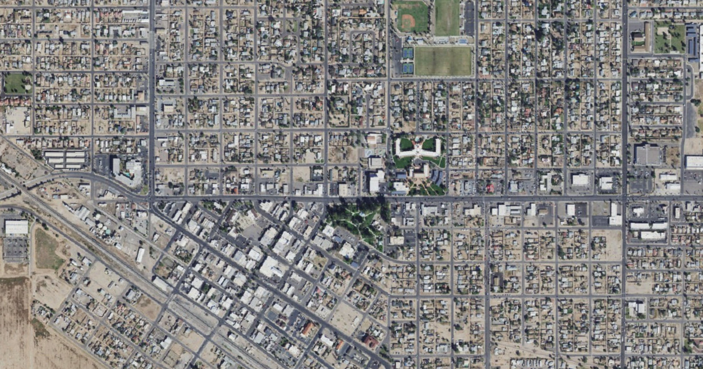 Aerial view of the Grande Valley Industrial Data Center Campus site in Casa Grande, AZ