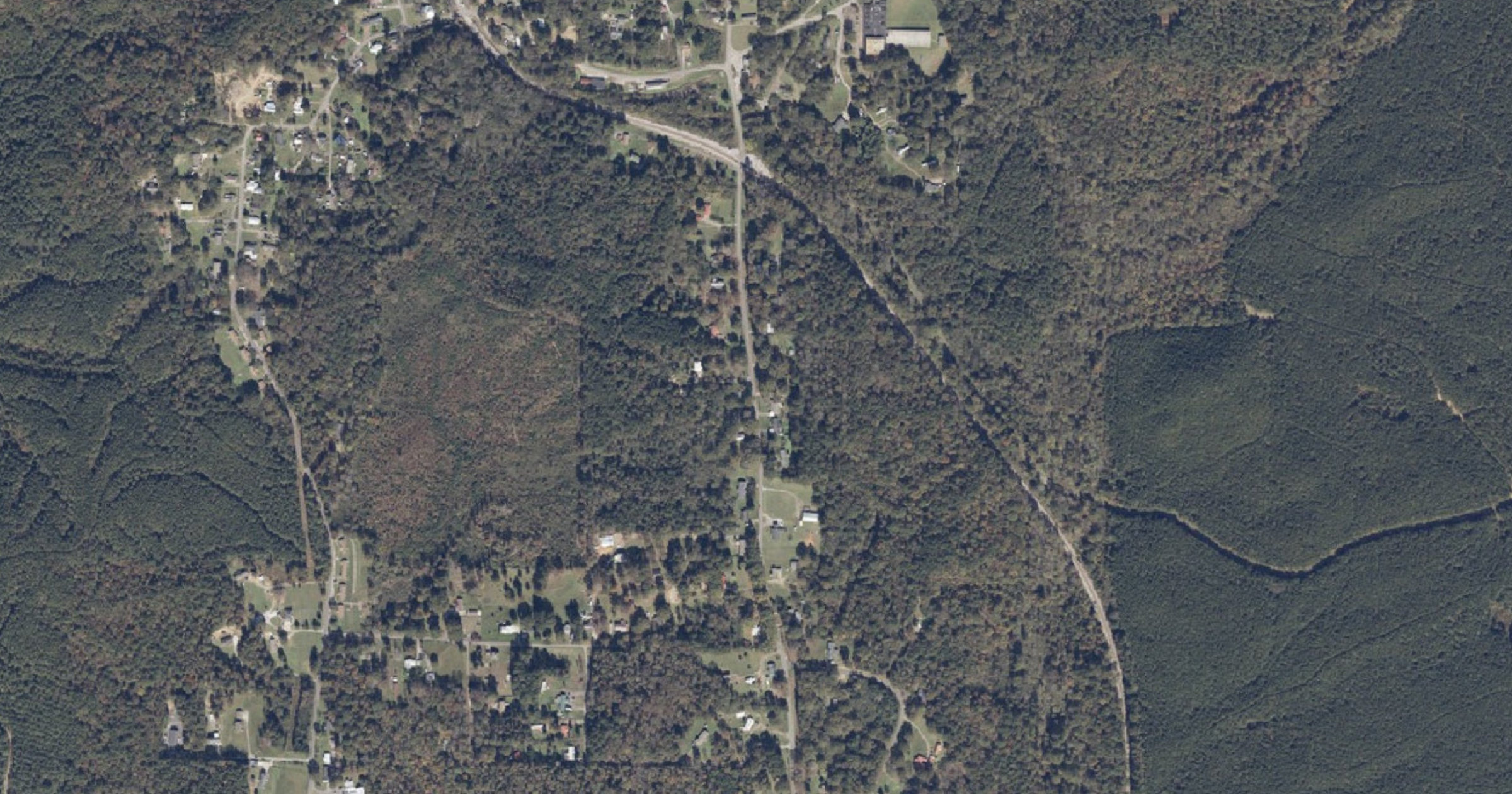 Aerial view of the Heritage Industrial Park data center (Walker County) site in Quinton, AL