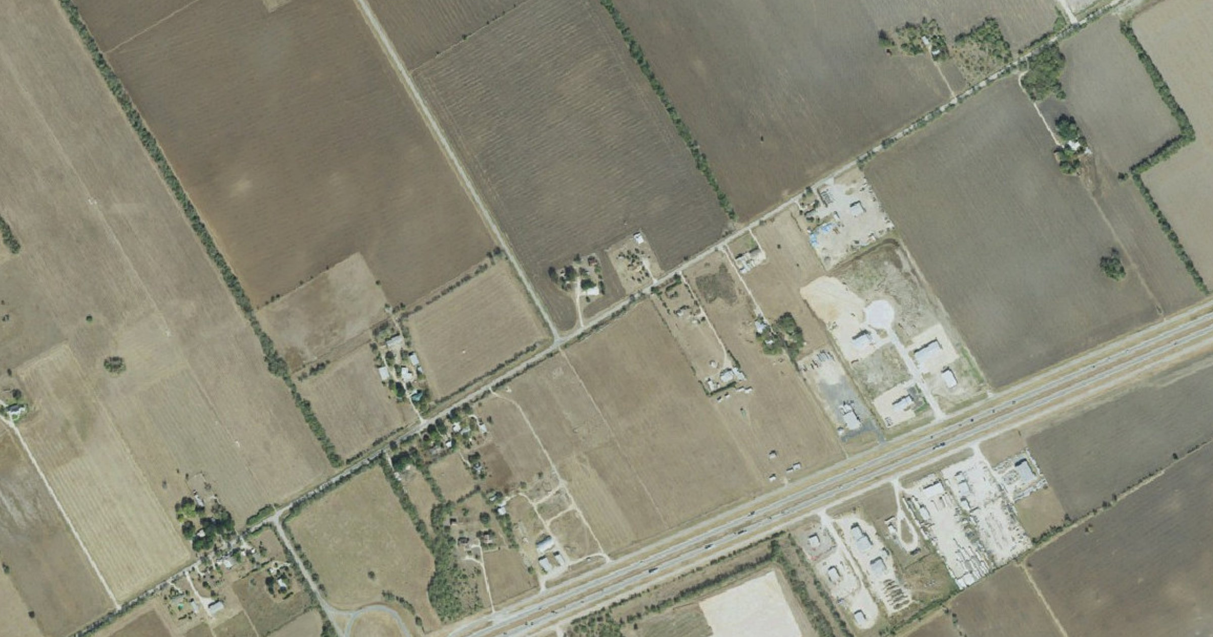 Aerial view of the Cibolo data center, 1000 Bolton Road site in Cibolo, TX