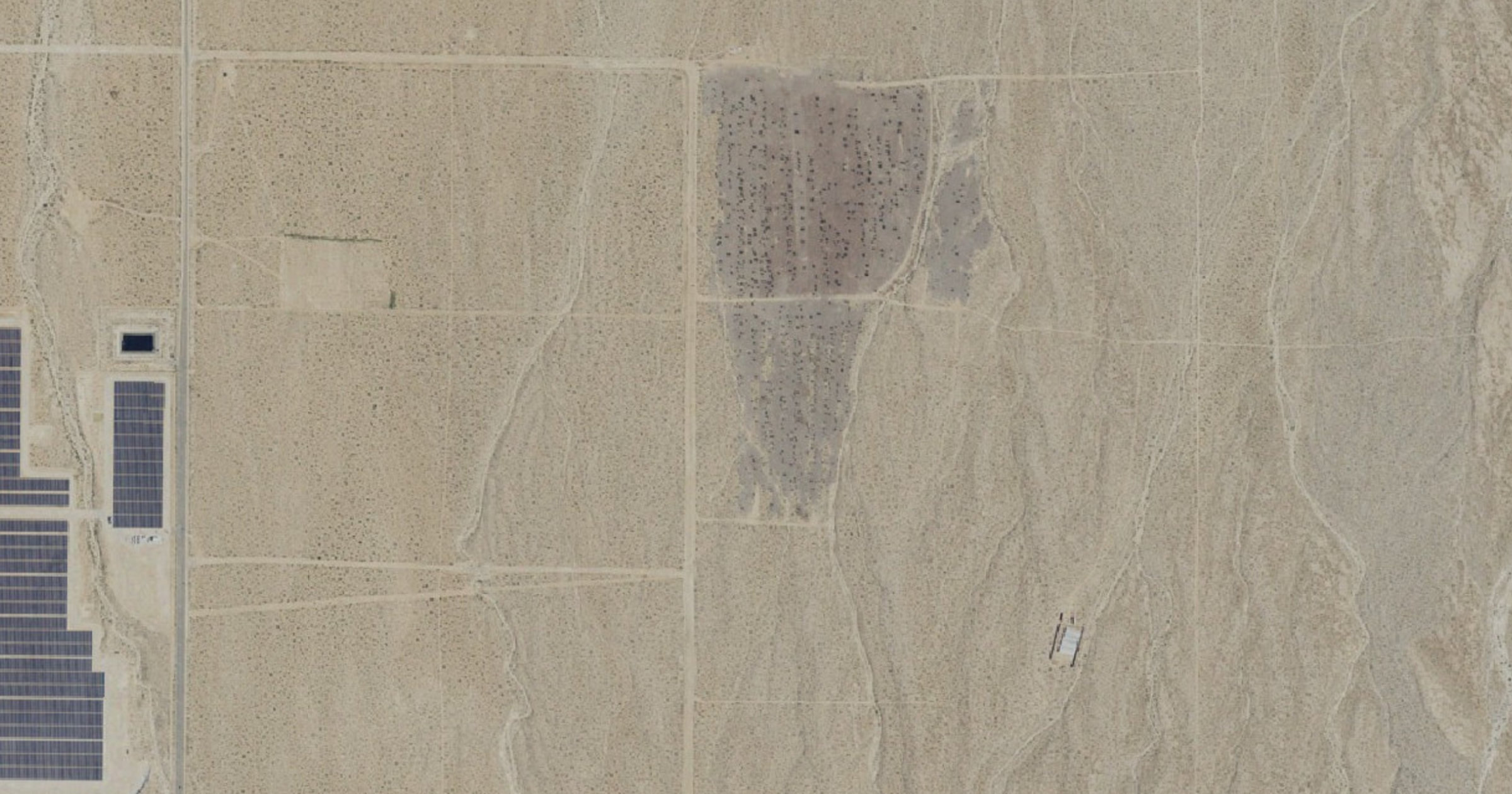 Aerial view of the Lucerne Valley 640-acre data center / BESS land lease site in Lucerne Valley, CA