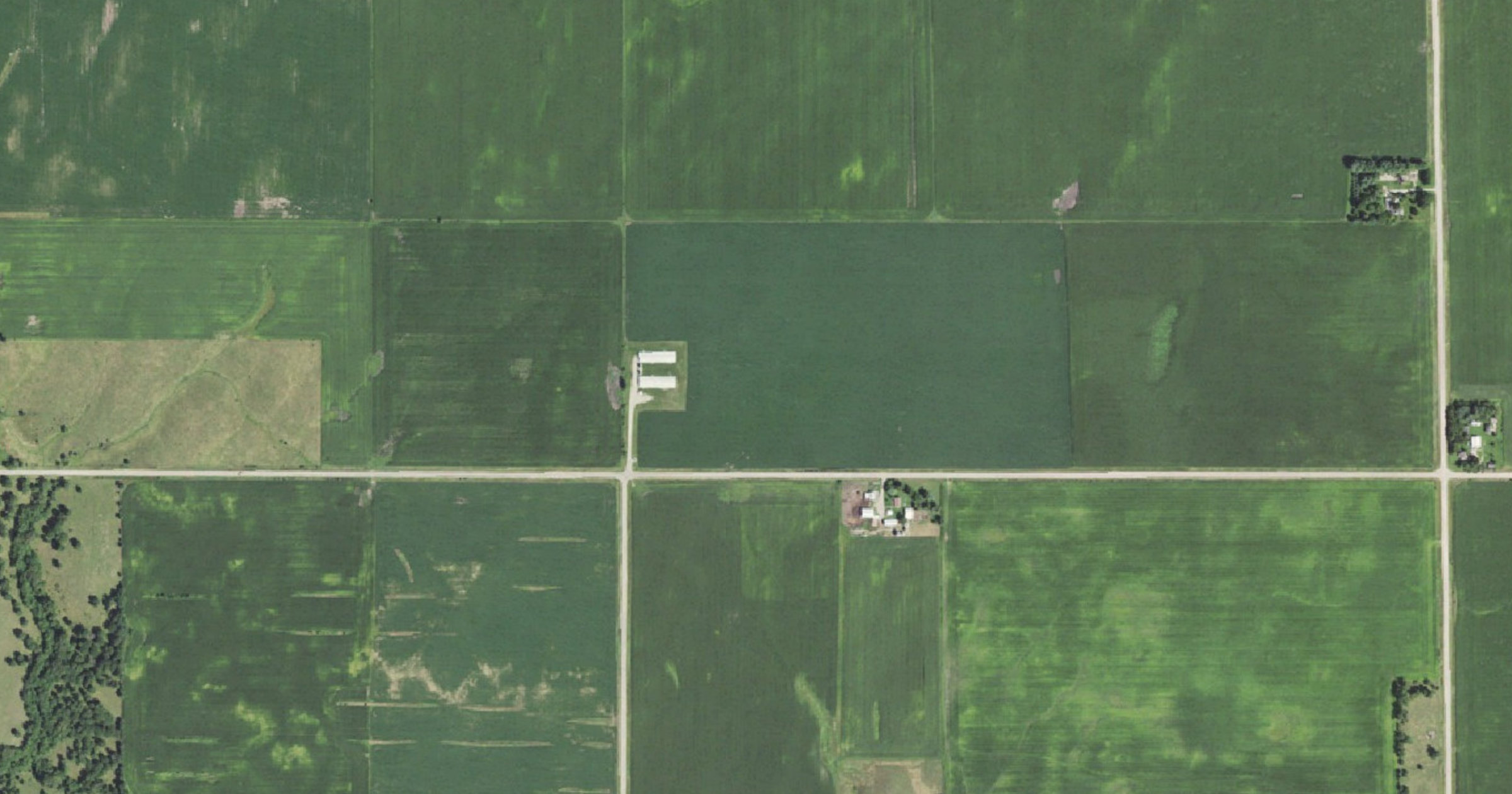 Aerial view of the MiningStore Union Township Site (Hardin County) site in Hardin County, IA