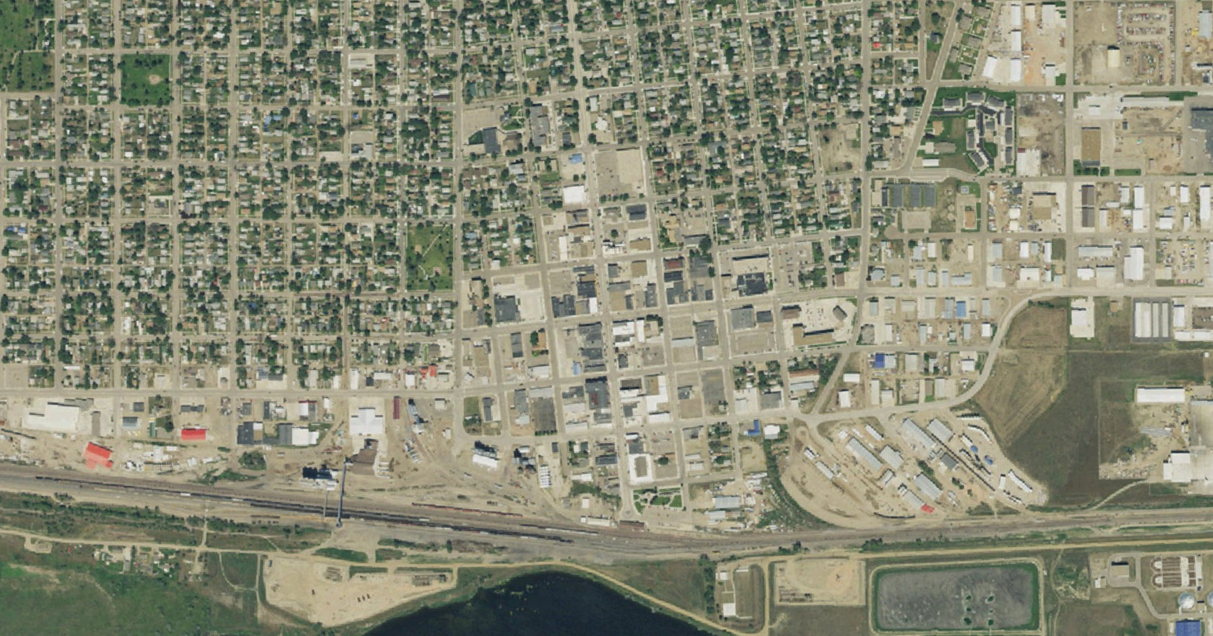 Aerial view of the Nakota AI/HPC Campus (Tachyon 9 / Nixxy) site in Williston, ND