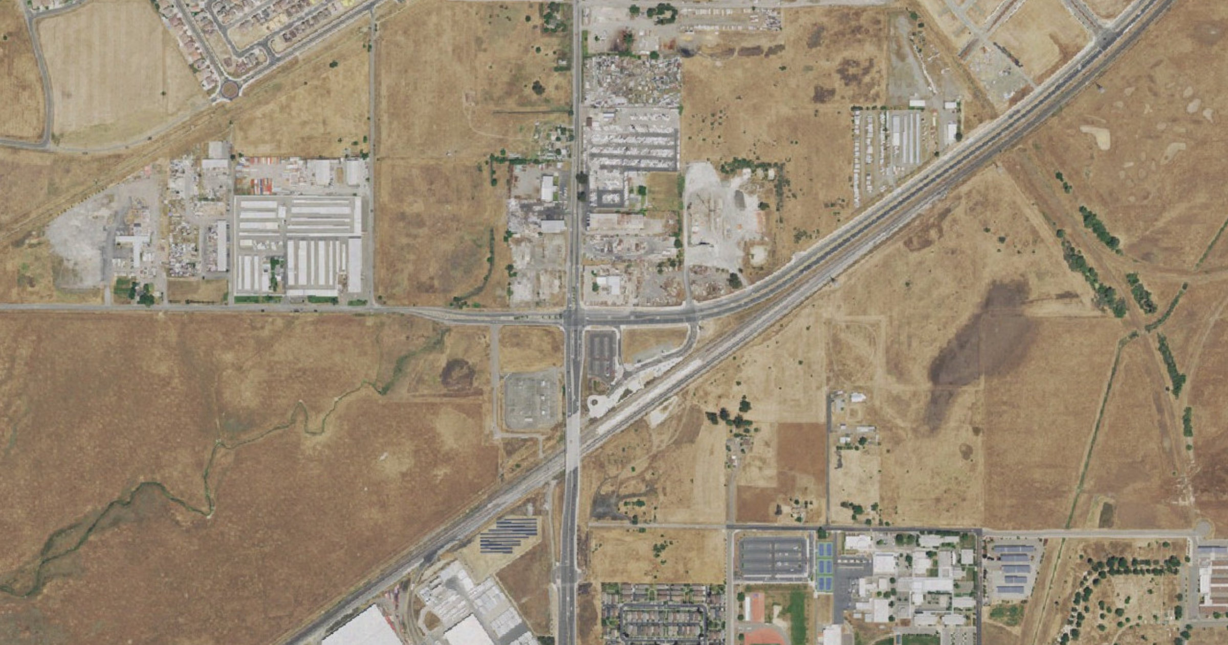 Aerial view of the NorthPoint Development Fairfield Data Center (Vanden Road) site in Fairfield, CA