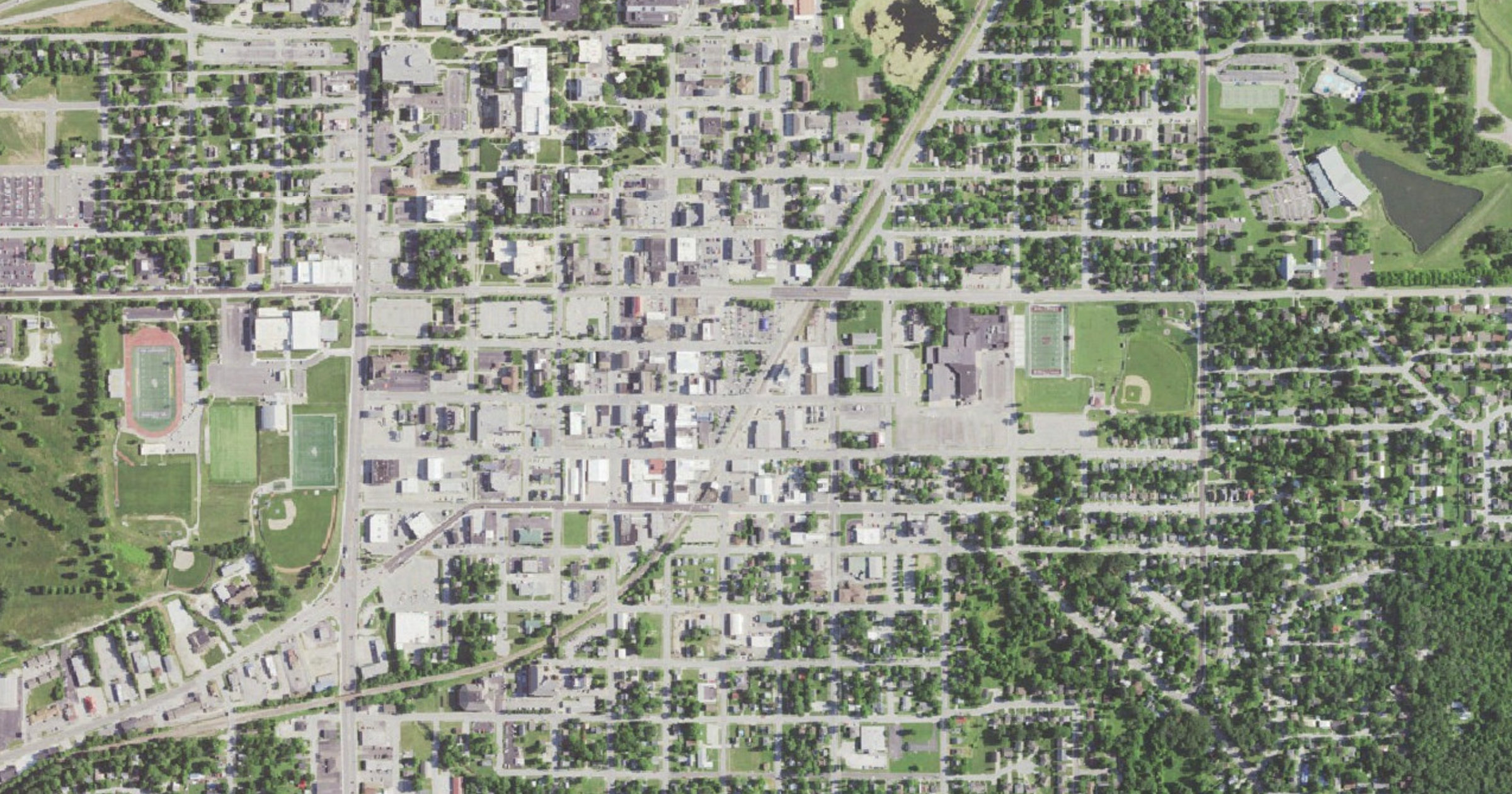 Aerial view of the Phelps County data center land inquiries (rumored) site in Rolla, MO