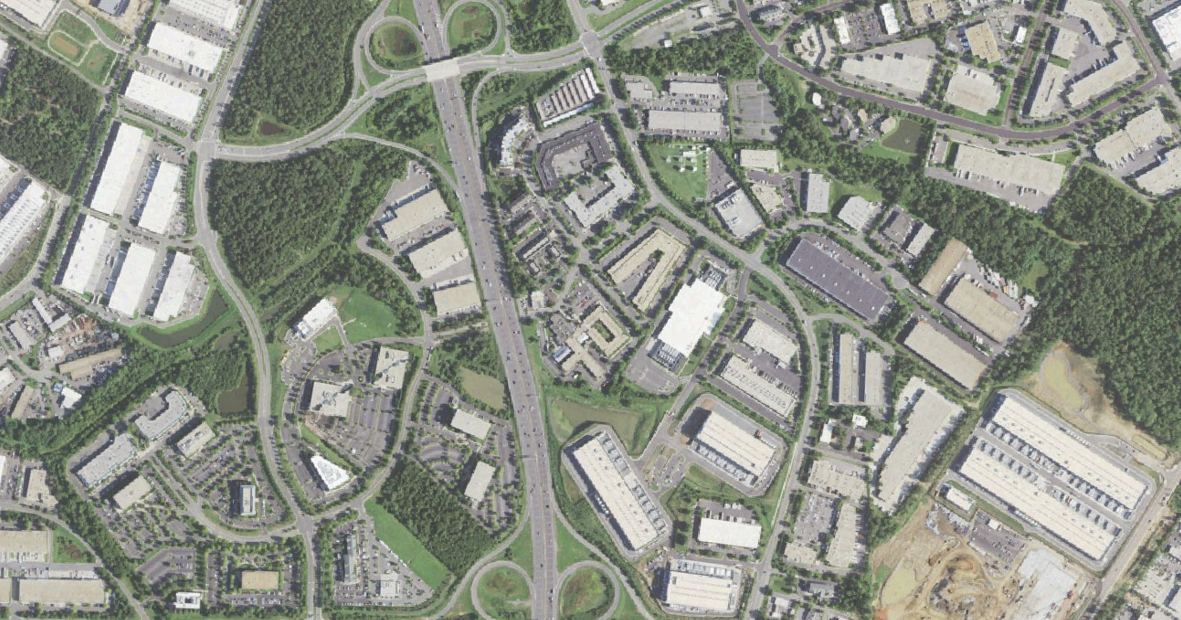 Aerial view of the Prologis Executive Drive data center (Sterling) site in Sterling, VA