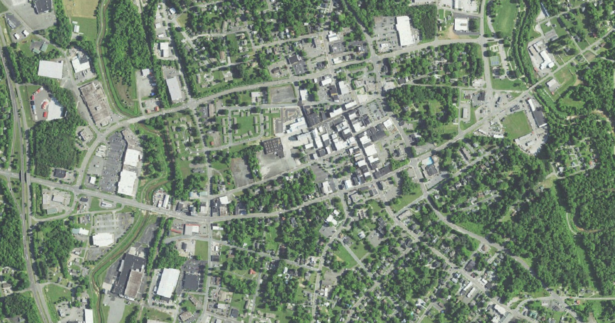 Aerial view of the Proposed data center in Mount Airy site in Mount Airy, NC