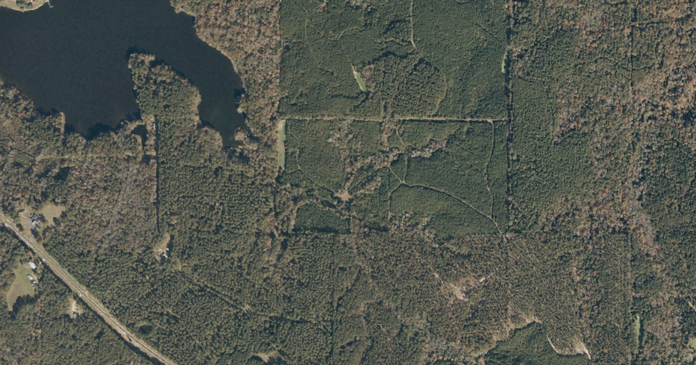 Aerial view of the Proposed data centers in Jefferson Davis County site in Jefferson Davis County, MS