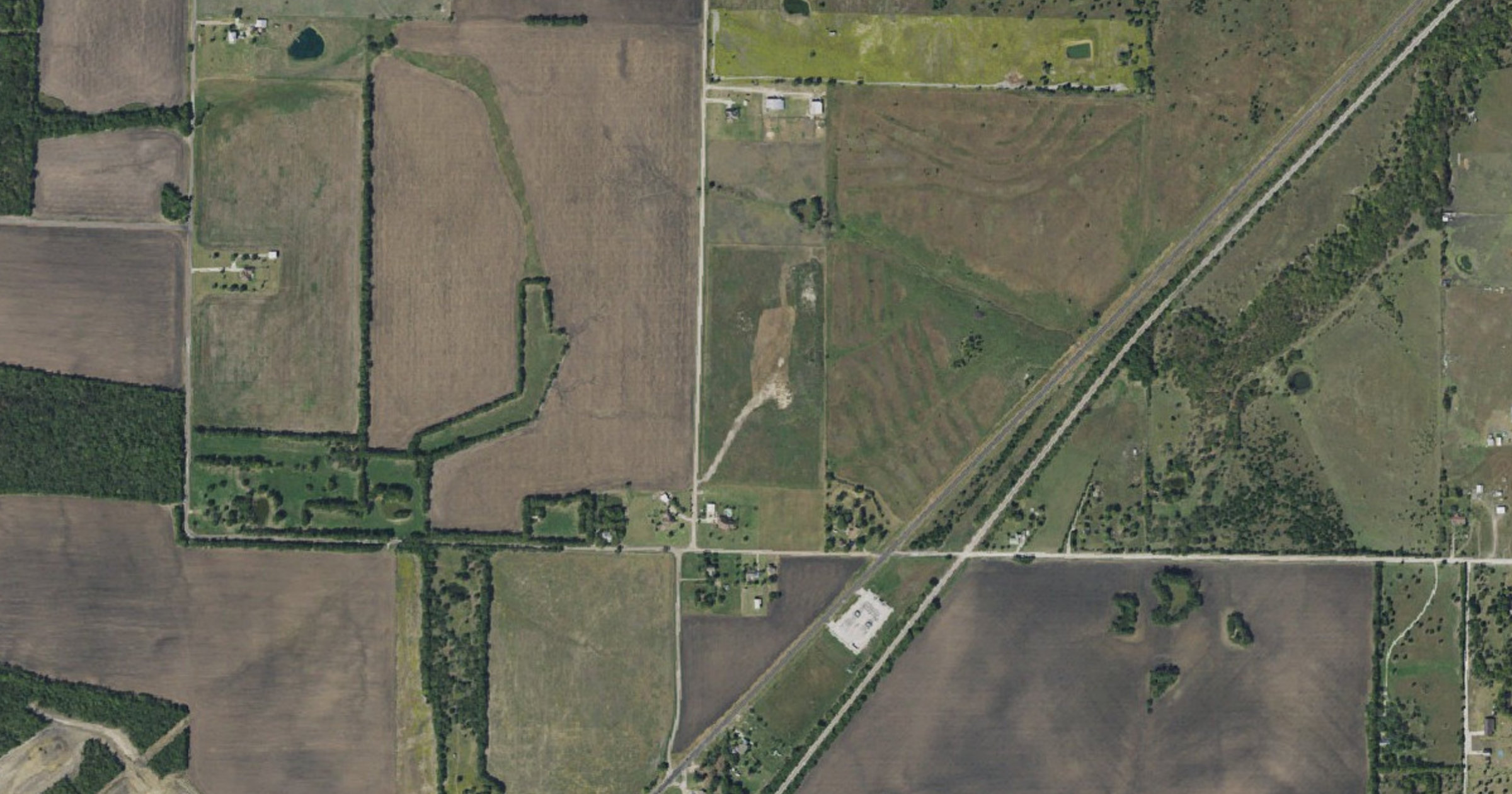 Aerial view of the Royse City Data Center site in Royse City, TX